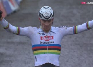 Третья подряд победа Матье ван дер Пула с начала его сезона велокросса 2024/25