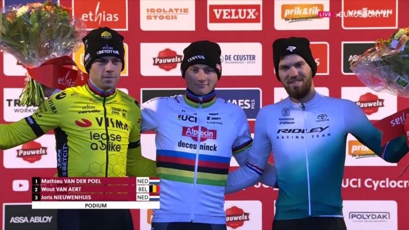 Матье ван дер Пул — победитель этапа Кубка мира по велокроссу-2025 в Маасмехелене