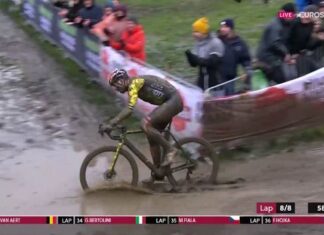 Ваут ван Арт одержал победу на этапе Кубка мира по велокроссу Дендермонде-2025