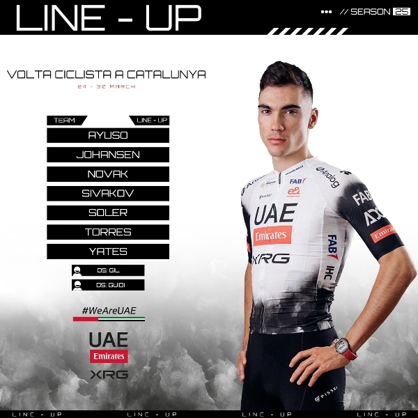 Хуан Аюсо возглавит команду UAE Team Emirates XRG на Вуэльте Каталонии-2025