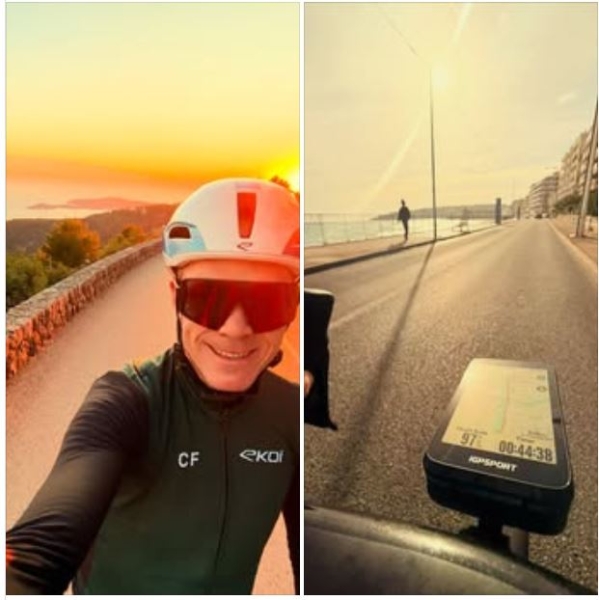 Крис Фрум возобновил тренировки после падения в августе  и пока не говорит о завершении карьеры